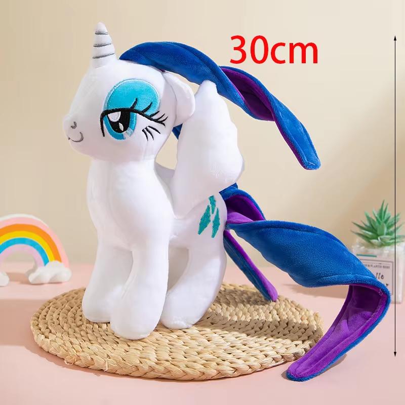 30CM Kawaii Lying Unicorn Plush Toy Stuffed Soft Cute White Pink Horse Appease Doll Toys for Kids Girls Birthday Gift New