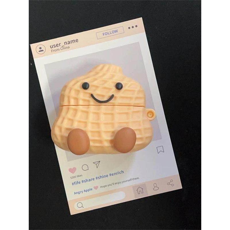 Cute cartoon peanut AirPods 1 protective case for Apple Bluetooth headset case 1st generation Pro1 soft case Pro1