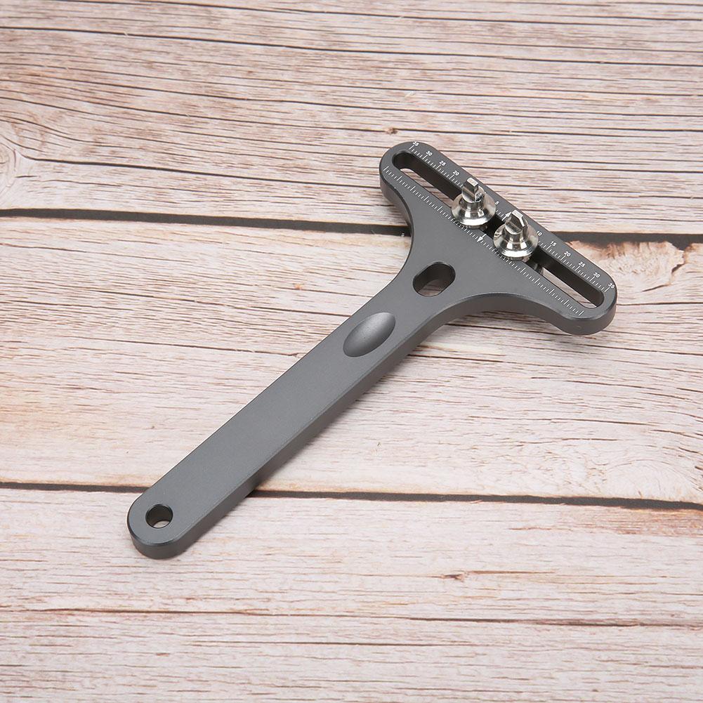 Watch Opener Two Feet T shape Watch Back Case Opener Watch Repairing Tool(Silver Gray Flat Head )