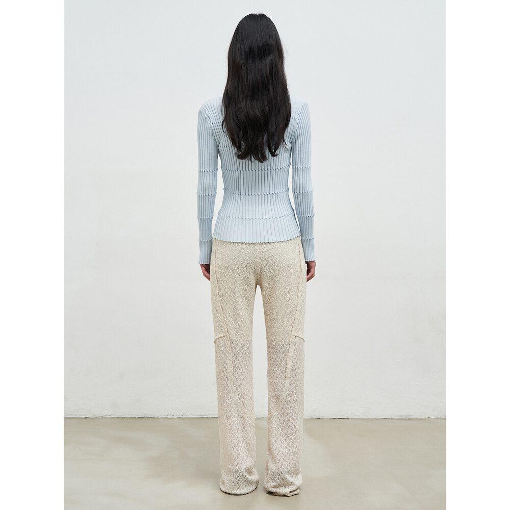 Anggae Lace Line Pants Ivory