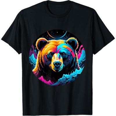 Majestatyczna Rzeźba Niedźwiedzia - Figurka Dzikiego Zwierzęcia do Domu T-shirt