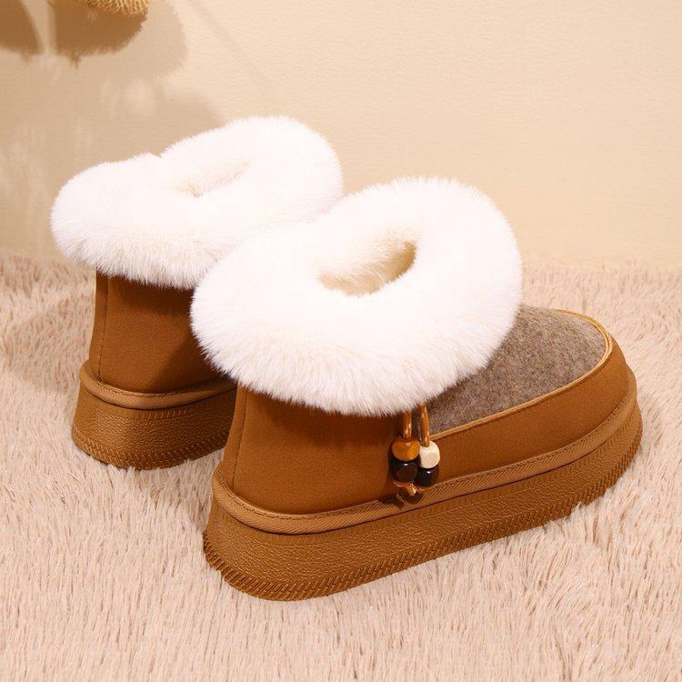 Women's Padded Plus Size Winter Warm Snow Boots Padded Lining Waterproof Ankle Boots Non-slip Outdoor Hiking Mountaineering Sports Boots