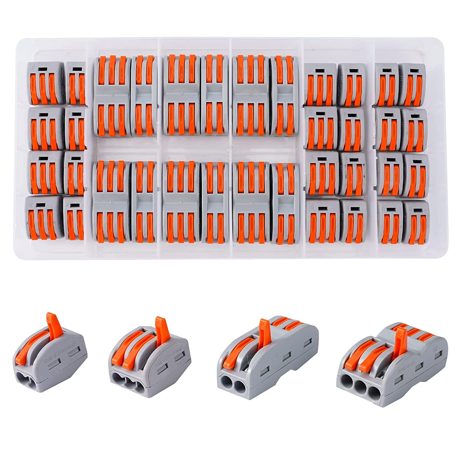 

Компактные сращивание проводов Разъемы Ассортимент Упаковка Комплект разъемов Рычажные разъемы Гайки Электрические разъемы Проводные клеммы