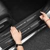 5 Piezas Pegatina de Fibra de Carbono Película Protectora para Umbral de Coche Para Porsche Panamera Taycan 911 718 Macan Cayenne Boxster Cayman 918