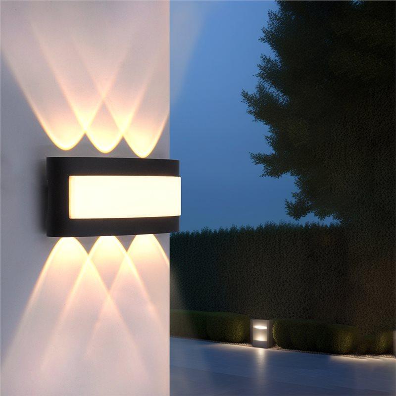 A84E-Waterproof Outdoor Wall Lights 6W LED Wall Light Effect Light Staircase Light Bed Light