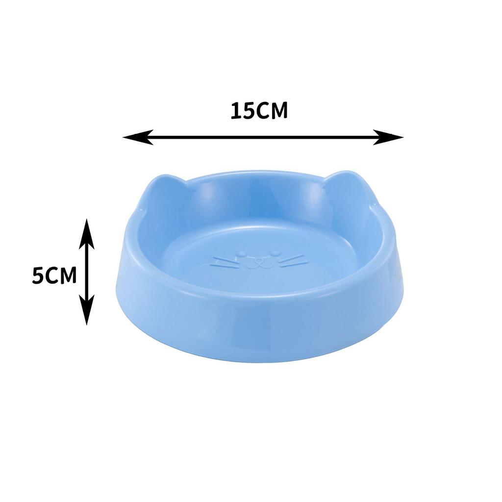 High-Foot Cat Bowl: Non-Slip, Anti-Tip, Slanted Design for Pet Neck Protection.