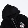 834 CHROME HEARTS 2025 Autumn and Winter New Plus Size Classic Style Logo Zipper Hooded Sweatshirt, Suitable for Couples to Wear