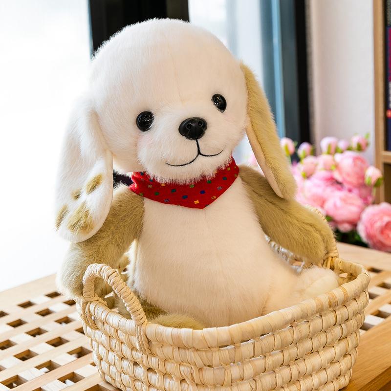 Lop-eared puppy Ah flower doll baby comforting pillow to give girlfriend companion doll grabber doll ornaments