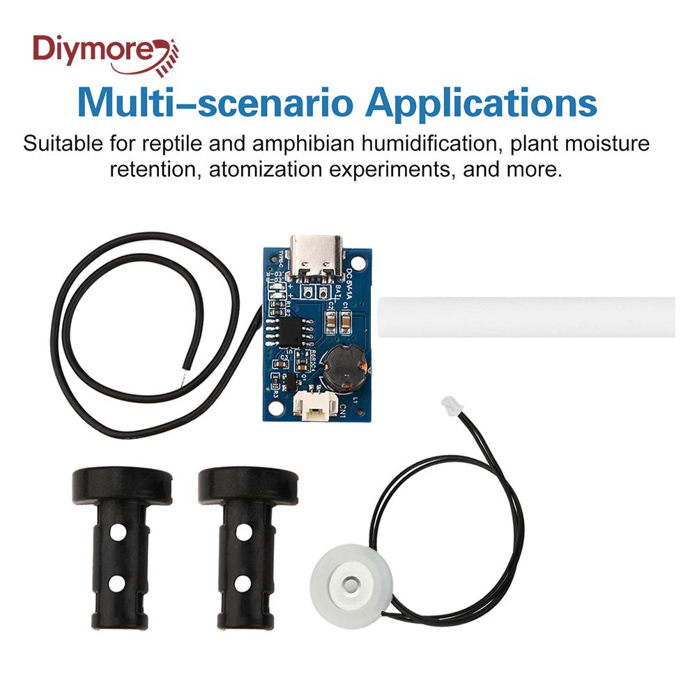 DC 5V Humidifier Module Powered Air Plant with Atomization Drive Circuit Board Features Water Level Sensor Type C