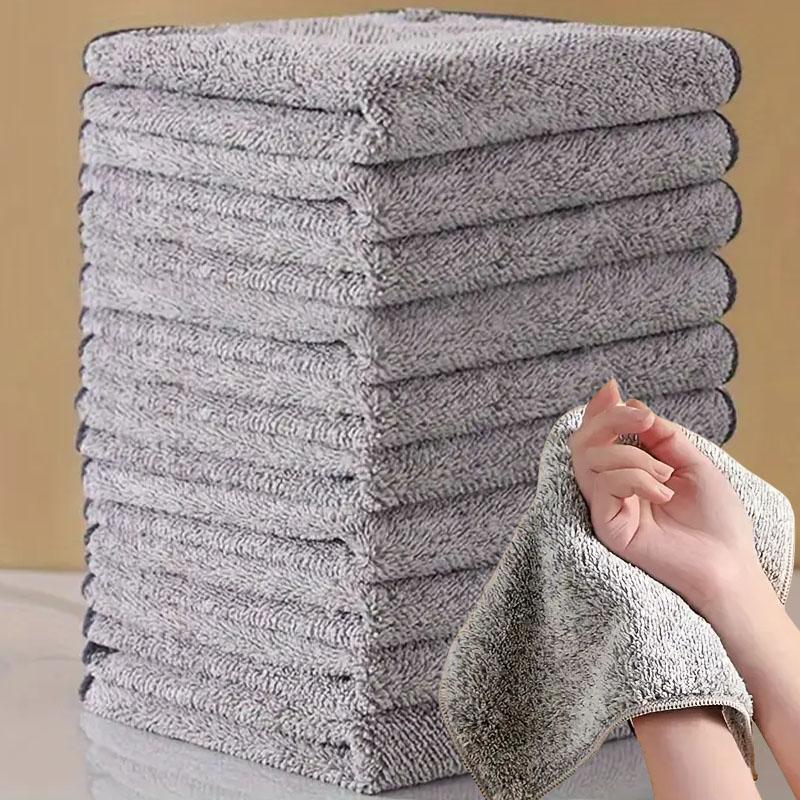 

1-100Pcs Microfiber Cleaning Cloth Absorbent Towel for Wash Car Housework Clean Kitchen Cleaning Rags Household Clean Tools 1pc светло-серый