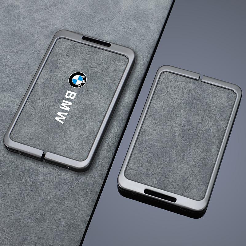 Zinc Alloy Car NFC Card Key Case Cover Shell Smart Keyless For BMW M 3 5 7 Series X1 X3 X5 X6 X7 535le Auto Keychain Accessories