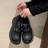 Women'S Soft Sole Loafers Spring And Autumn British Style Black Flat Slip On Work Shoes Versatile Comfortable Fashion Footwear