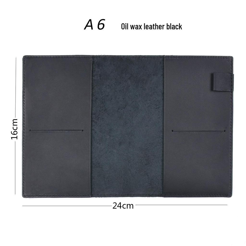 Genuine Leather A5/A6/B6 Notebook Cover - Top Layer Vegetable Tanned Protective Envelope Case