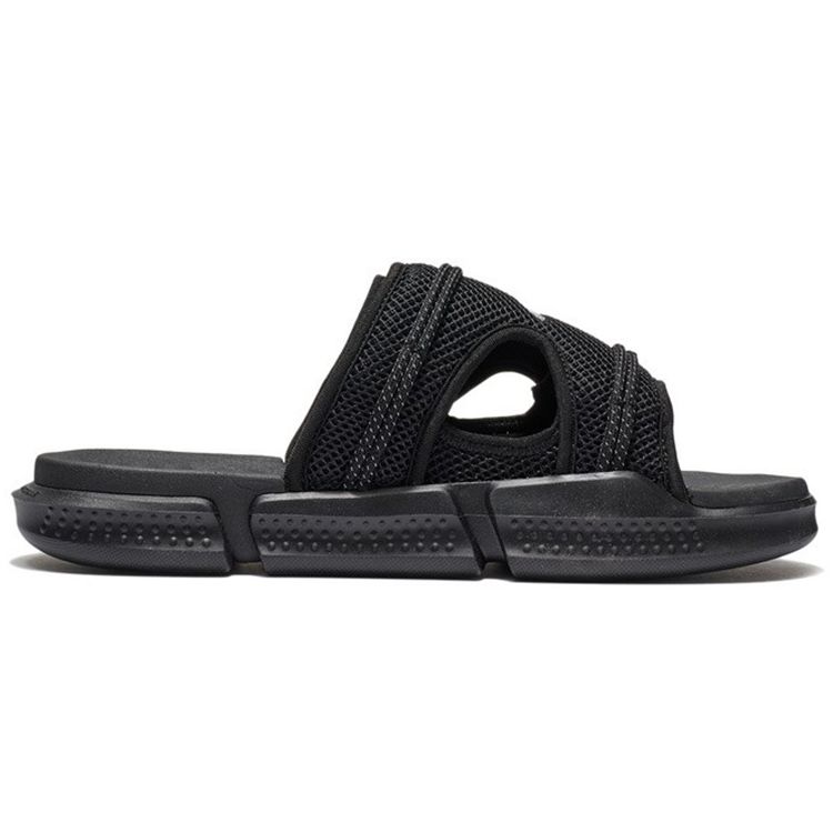 Li-Ning Reflective Trendy Casual Slide Sandals Men Footwear Black AGAS013-2