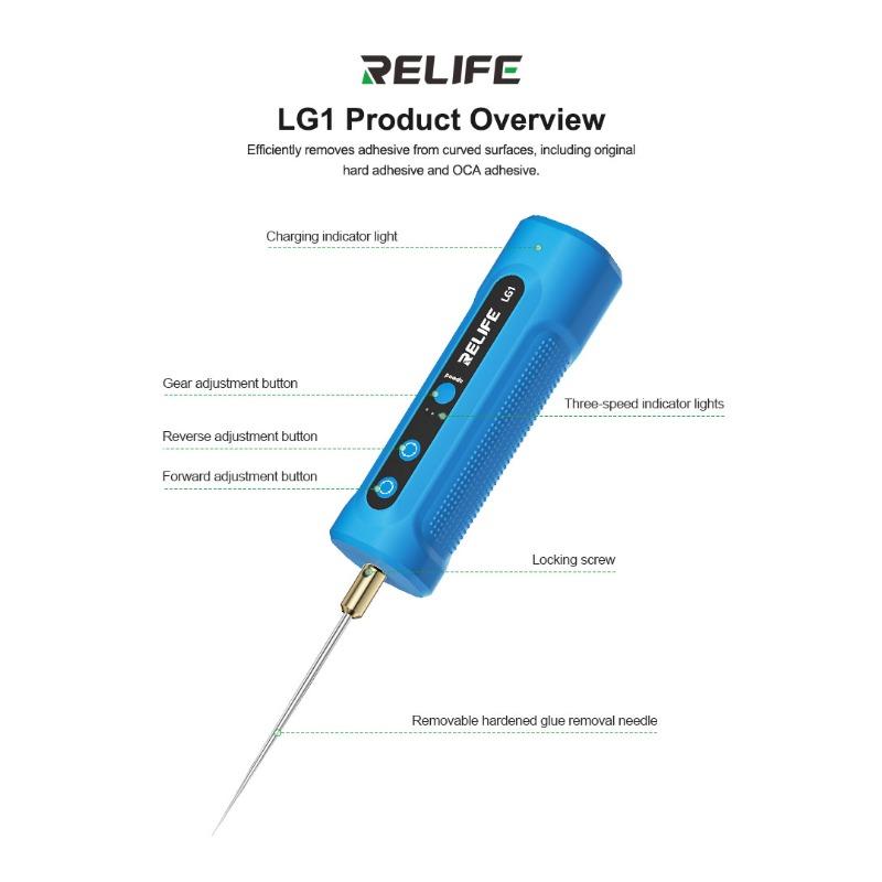 RELIFE Gear Glue Remover LG1 Intelligent Degumming Machine OCA Glue Remover Screen Remover for Mobile Phone Repair