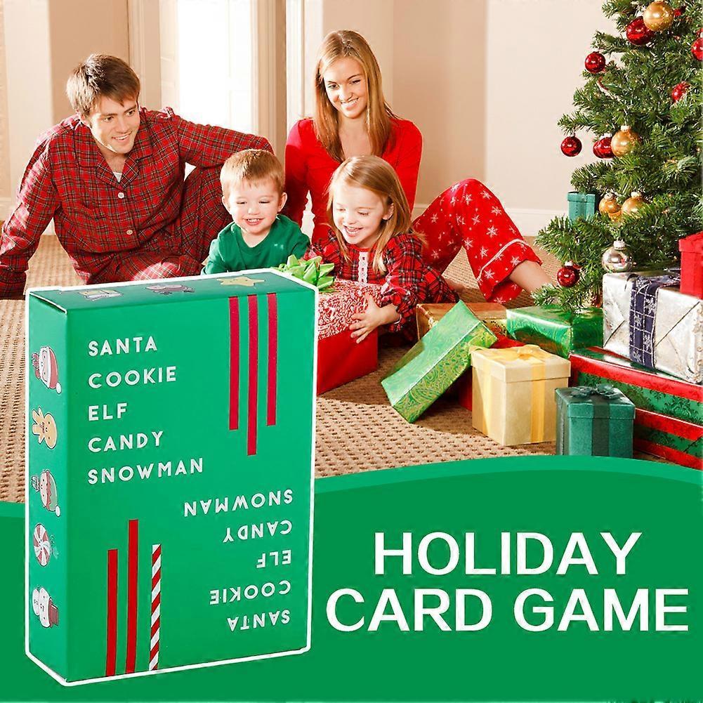 Santa Cookie Elf Candy Snowman Christmas Card Game, Taco Cat Goat Cheese Pizza Holiday Card Game for Kids, Teens, Adults, and Families