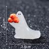 4Pcs Luminous Pumpkin Ghost Doll Mini Figures Fish Tank Decor Glow In Dark Figure Garden Micro Flower Potted Landscape Ornament