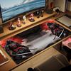 Japanisches Samurai-Farb-Mauspad Großes Gaming-Tischkissen Rutschfestes Laptop-Tablet Großes Mauspads XXL Matte Mini-PC-Spielmatte Mit Verriegeltem Rand