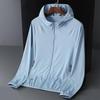 Unisex Summer Ice Silk Sun Protection Hooded Jacket for Outdoor Sports & Fishing