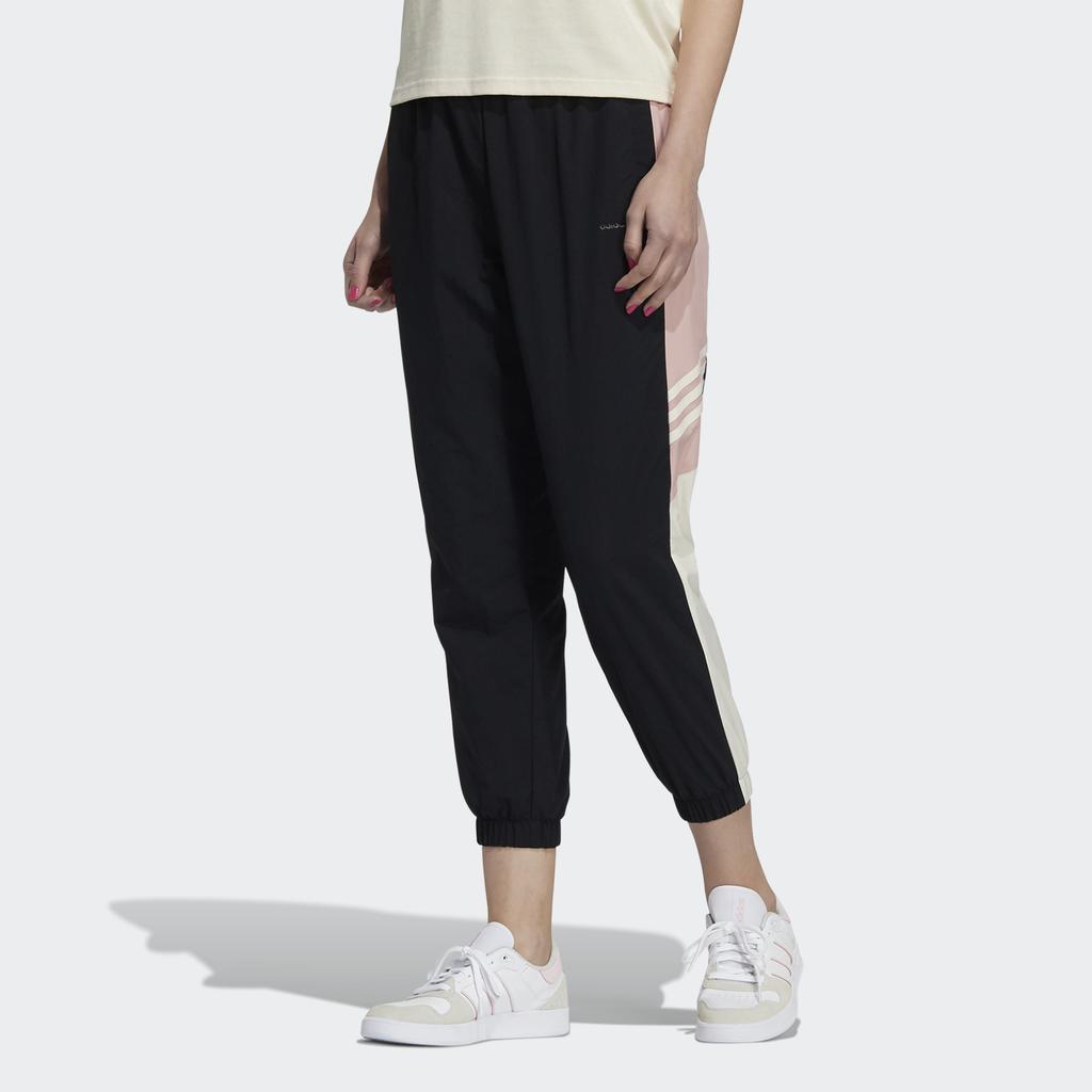 Adidas Neo Side Color Block Vintage Nine-Point Athletic Pants Women Pants Black HE7936