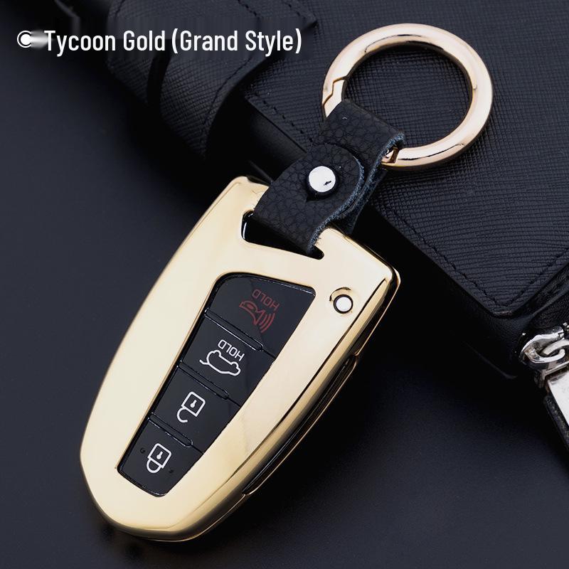 Hyundai Mistra, Elantra, ix35, Santa Fe, Sonata 9, Tucson Genuine Leather Car Key Cover