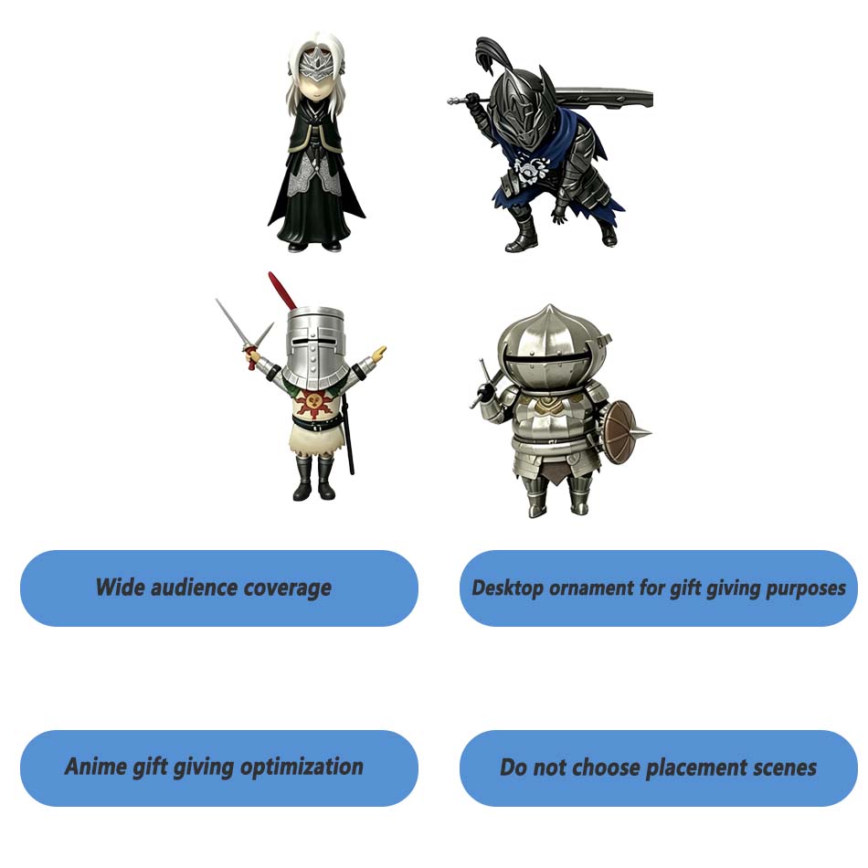Q Version Dark Souls Anime Action Figure Solaire Artorias Ornstein Fire Keeper Doll Anime Figurine Model Toys For Boy Gifts