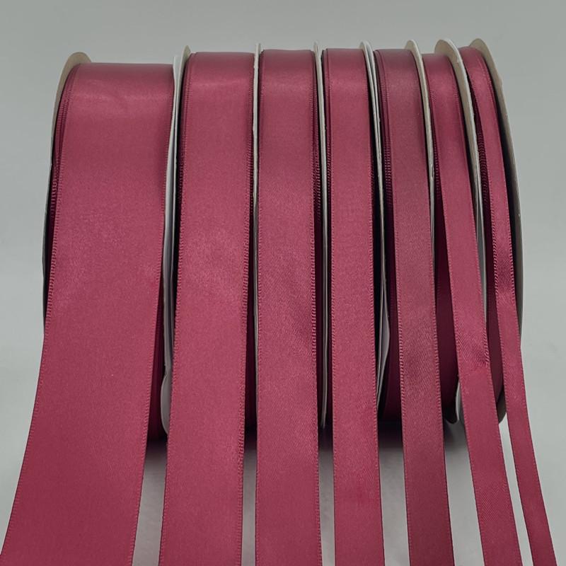 0.6-5cm Wine Red Polyester Ribbon for Gift Box Packaging, Floral Decoration, and Baking.