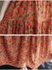 2025 Summer Cotton Linen Patchwork Long Sling Dress