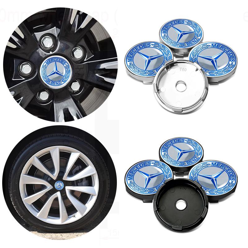 4PCS Car Styling Wheel Center Cap Hub Covers Badge Accessories For Benz CLS SLK Sport ML C200 C260 C300 W205 CITAN VITO SPRINTER