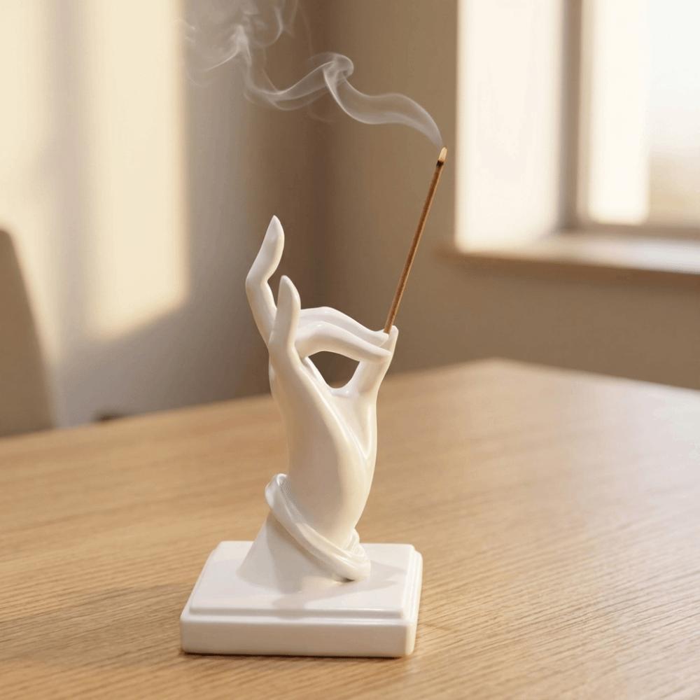 Zen Style Hand Incense Holder Plastic Finger Shaped Incense Stand  Spa