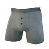 Men's Plus Size Button Opening Elastic Cotton Boxer Extended Crotch Boxer