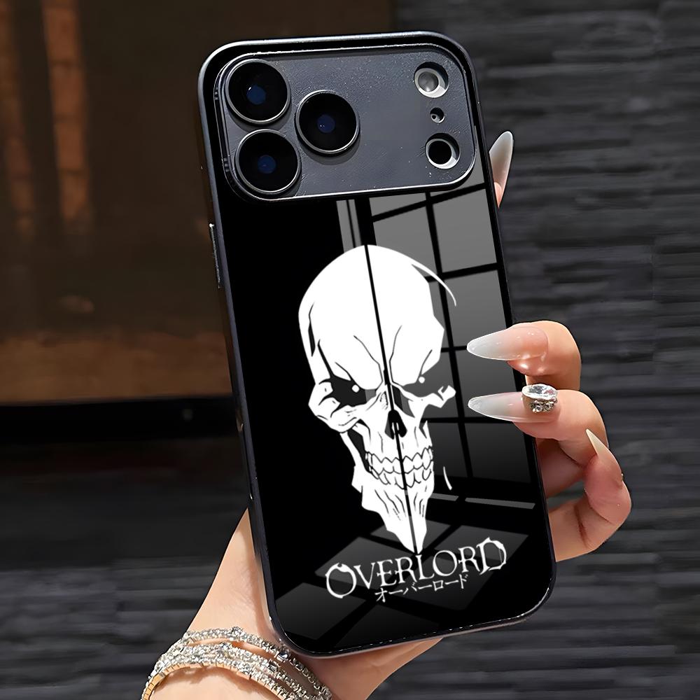 O-Overlords Anime Phone Case For IPhone 17 Pro Max 16 15 14 Pro Max 13 11 X Xs Xr 8 7Plus Glass Cover