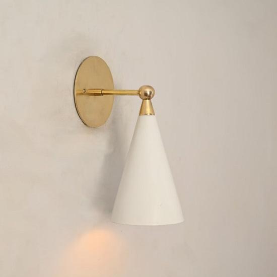 Wall Articulated Mid Century Modern Solid Antique Brass Sputnik Stilnovo light Fixture