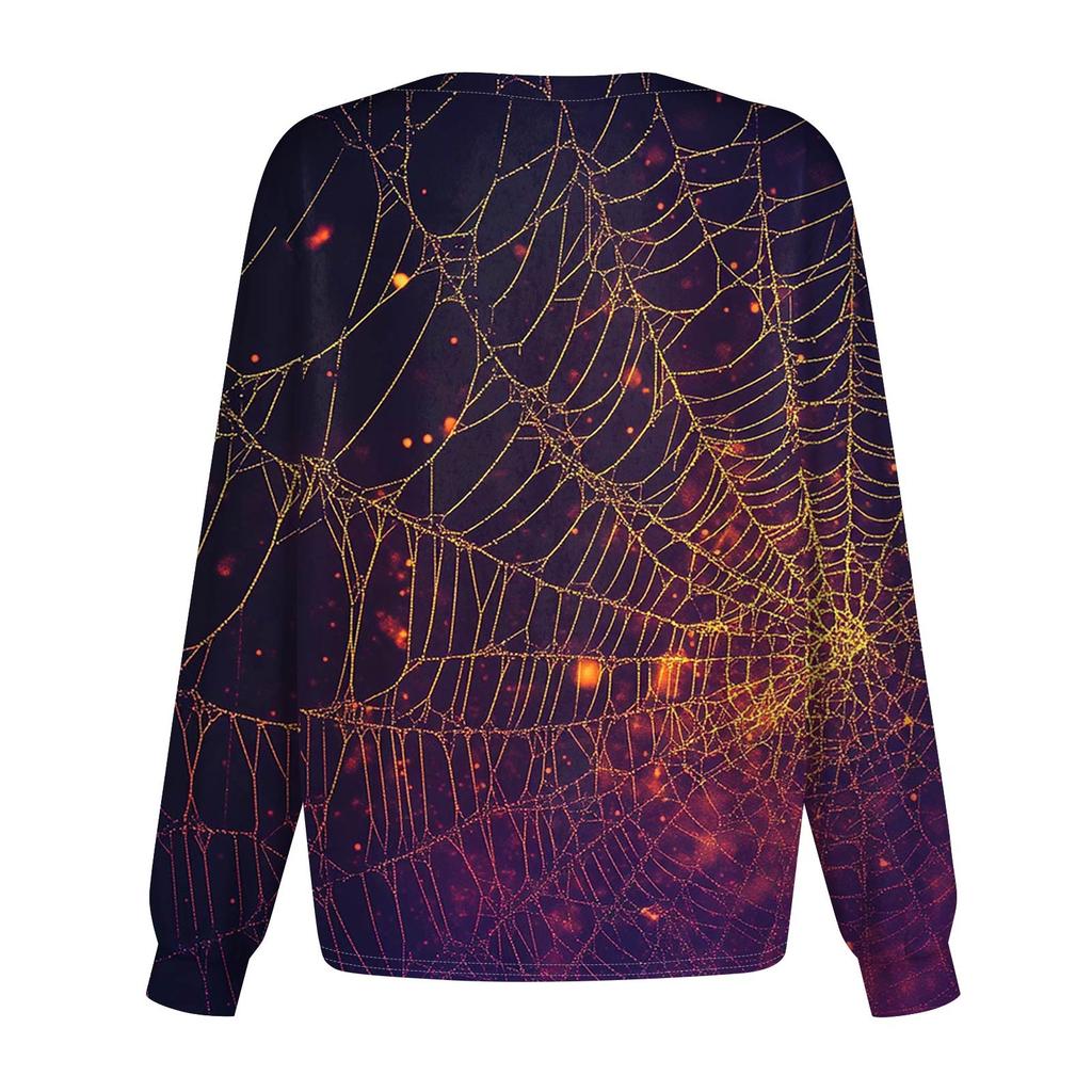 Dámské ležérní oblečení s dlouhým rukávem, jednořadové halloweenské oblečení s potiskem Cardigan Top oblečení Uniformy