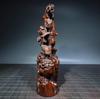 Chinese Antique Boxwood Wood Carving God Of Longevity Statue Collection Nice Art