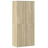VidaXL Armoire à chaussures Chêne sonoma 80x39x178 cm Aggloméré, rangement de chaussures, armoire de rangement de 3276674