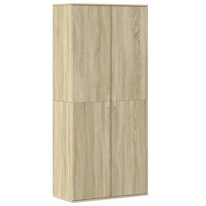 VidaXL Armoire à chaussures Chêne sonoma 80x39x178 cm Aggloméré, rangement de chaussures, armoire de rangement de 3276674