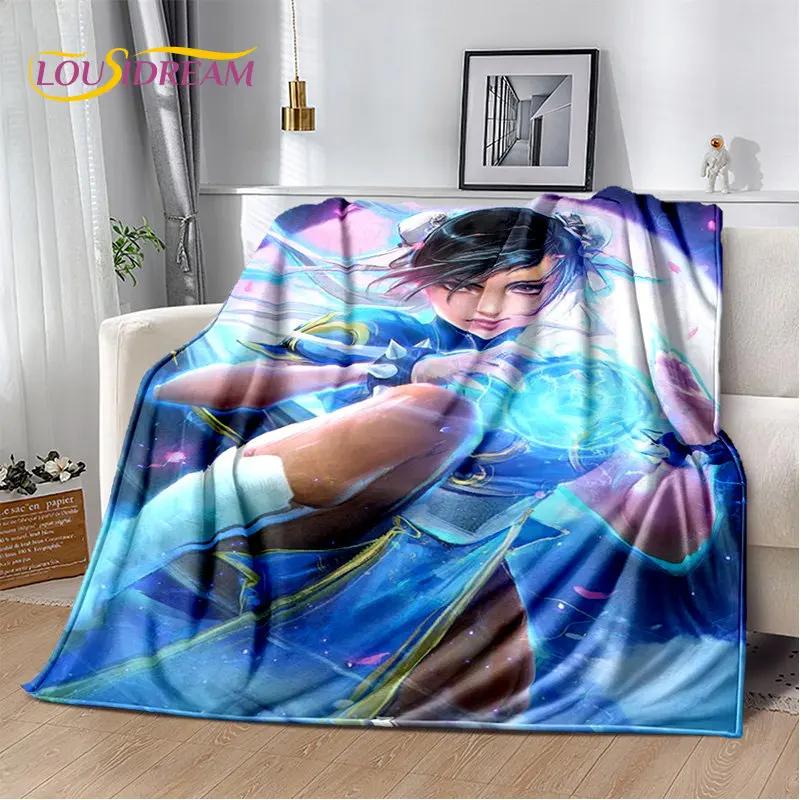 Retro Game Street Fighter Gamer Soft Plush Blanket,Flannel Blanket Throw Blanket for Living Room Bedroom Bed Sofa Picnic Cover