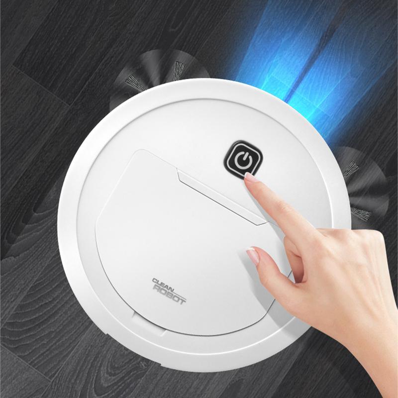 Robotic Vacuum Cleaner Automatic Sweeping Robot Mopping Machine For Pet Hair, Carpets, Hard Floors Powerful Suction