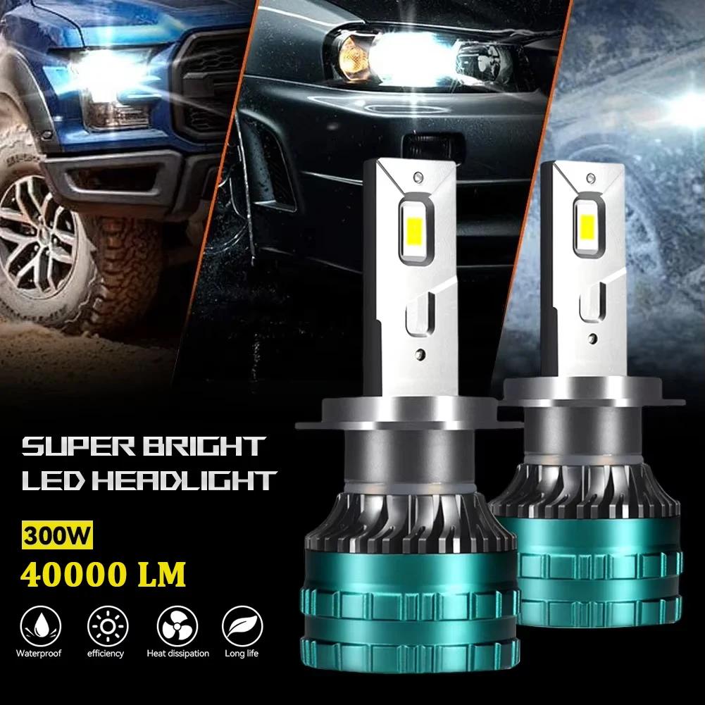 H1 H4 H7 H11 9005 9006 Canbus Car LED Headlight Auto LED Lamp Fog Bulb CSP Chip 300W 40000LM 6000K 12V IP68 Waterproof Car Light