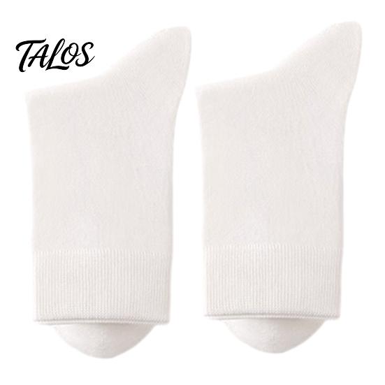 Chaussettes Business Respirantes Homme Mi-mollet, Couleur Unie Décontractées Douces Non Serrantes Évacuant la Transpiration pour l'Automne l'Hiver et le Quotidien Humidité
