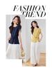 Chic Women's Summer 2026 Linen Suit: Versatile Top & Wide-Leg Pants Set
