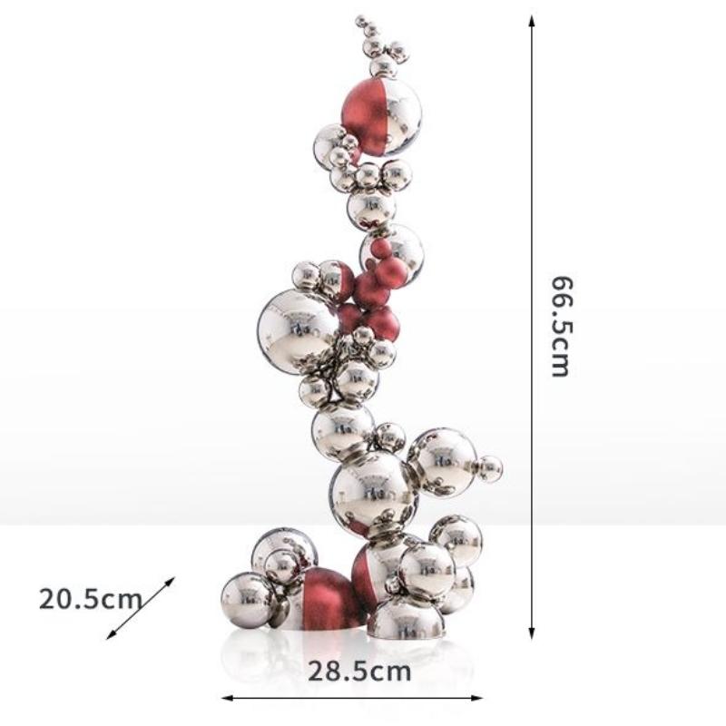 Stainless Steel Sculptures Large Floor Decoration Accessories Sculpture Nordic Home Decor Art Ornaments Luxury Bedroom Model