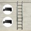 Telescopic Ladder Storage Rack Wall Mounted Hooks Steel with Protective Coating Ladder Hooks for Garage Organization
