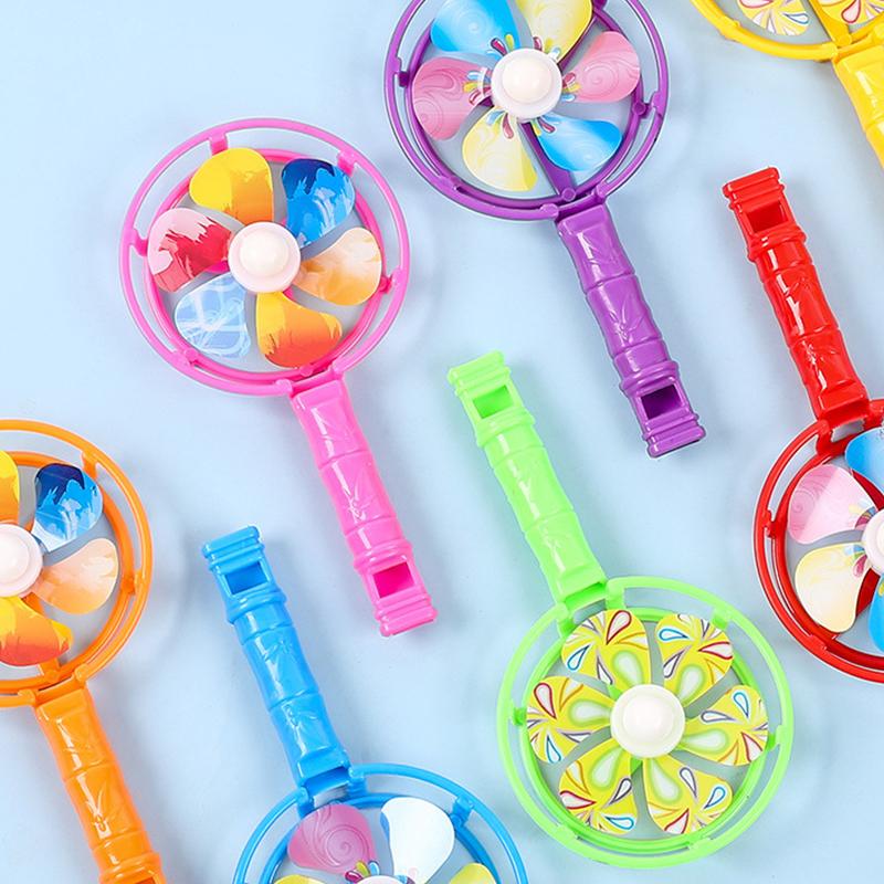 5-20PCS/Pack Assorted Colorful Whistle Fan Plastic Windmill Suitable for Party Goody Bag Fillers Game Rewards Gifts Keepsake ZYF