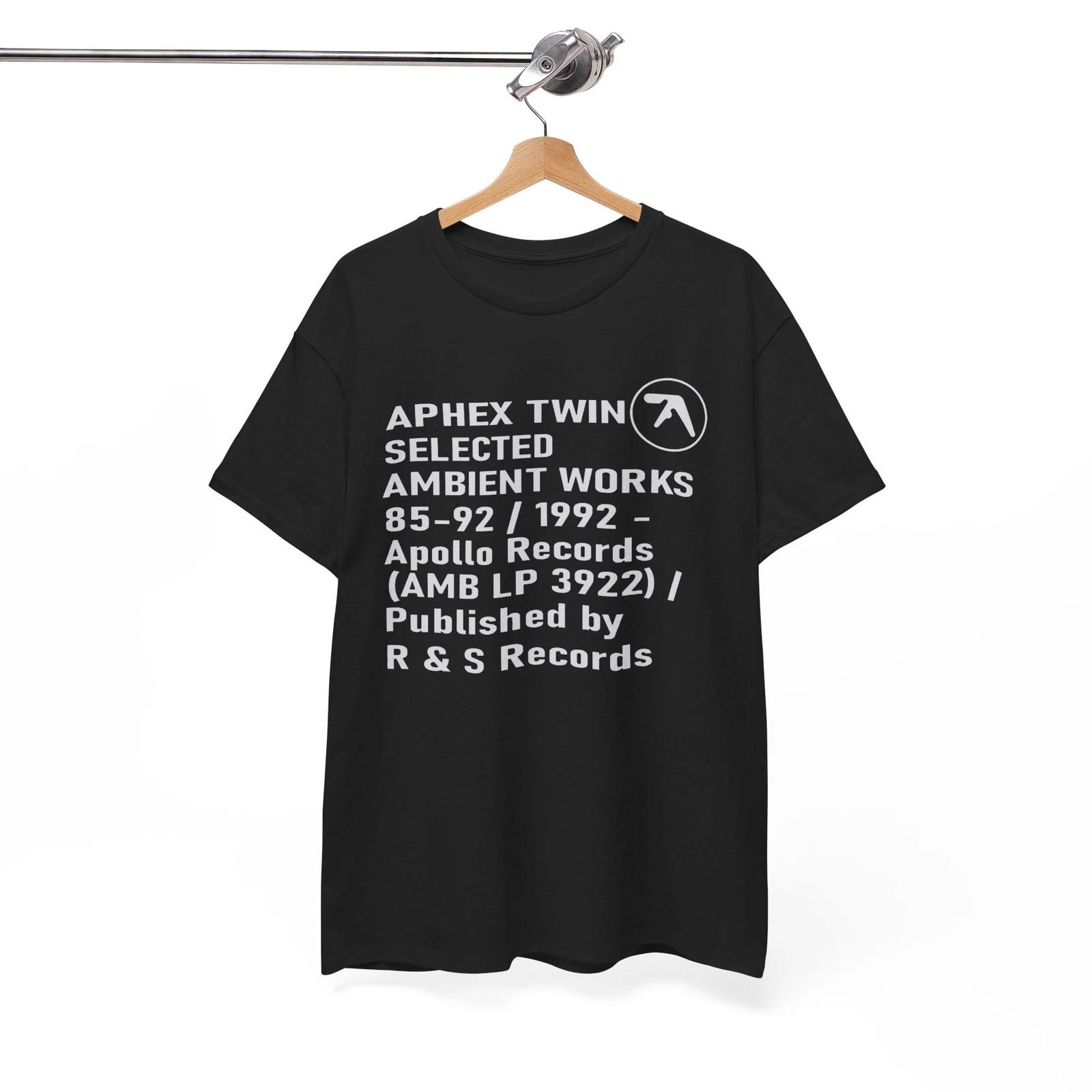Футболка Aphex Twin Ambient Works Records, Музыкальная группа Рок-н-ролл Унисекс Футболка S