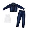 1/6 Scale Male Body Jeans Pants Shirts Jacket Coat for 12inch Action Figure