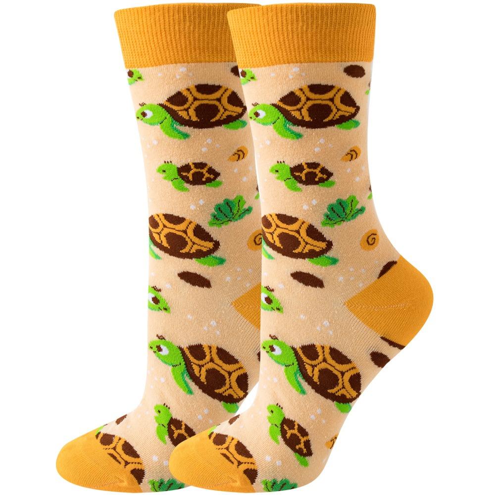 Nové Módní Barevné Vtipné Veselé Ležérní Dámské Ponožky Šaty Harajuku Roztomilé Zvířátko Kreslené Pánské Ponožky