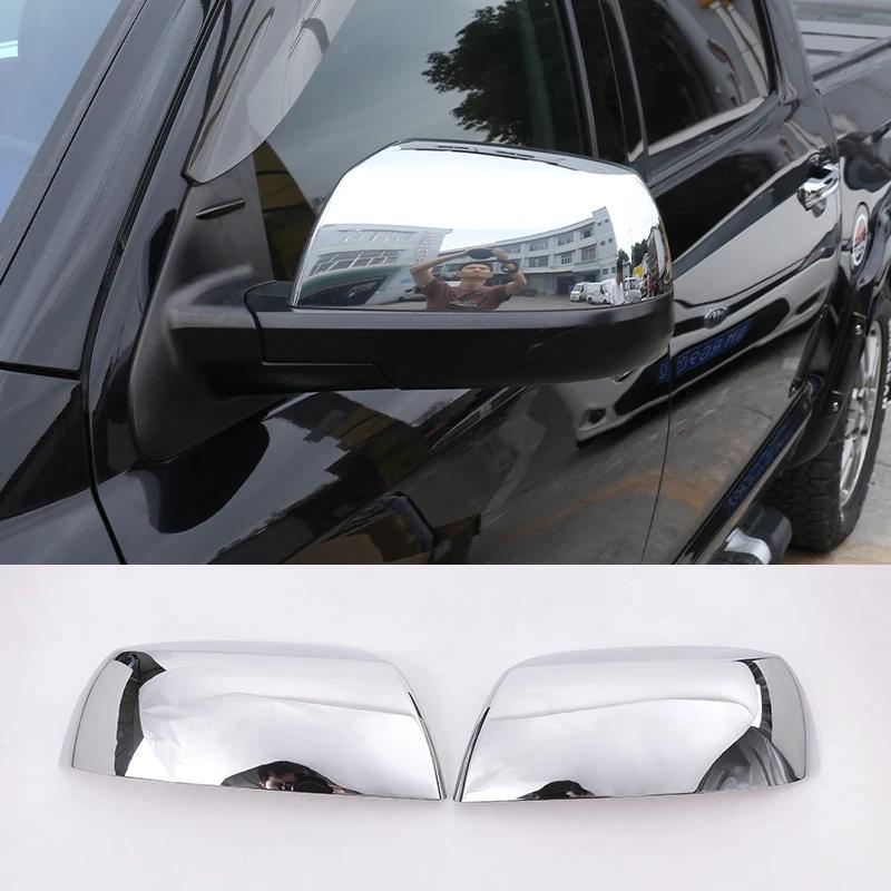 

For Toyota Tundra Sequoia 2008-2020 Car Rearview Side Mirror Cover Wing Cap Sticker Exterior Door Rear View Case Trim Carbon серебряный