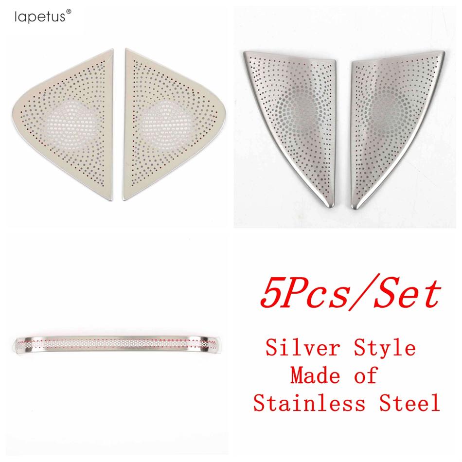 Stainless Steel Accessories For Xpeng G6 2024 2025 Pillar A Speaker Tweeter / Gear Shift Side Loudspeaker Frame Cover Trim